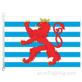 Bandeira civil da bandeira de Luxemburgo 100% polyster 90 * 150cm
